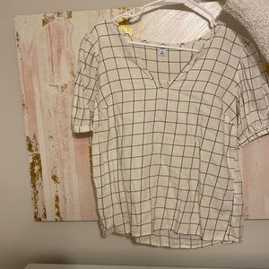 Old Navy Black and White Square Top